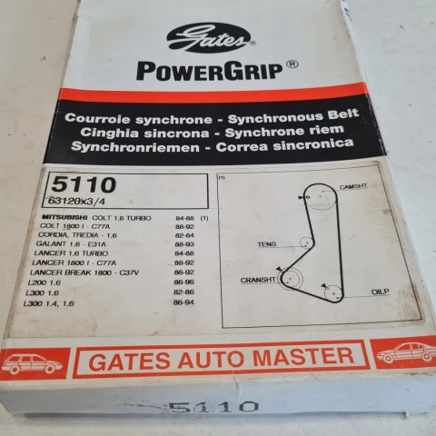 MITSUBISHI L 300 LANCER III IV PASEK ROZRZĄDU GATES 5110 MITSUBISHI L 300 LANCER III IV PASEK ROZRZĄDU GATES 5110