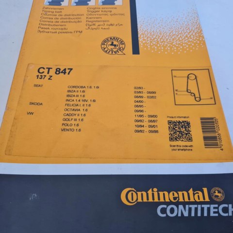 SKODA FELICIA OCTAVIA VW POLO GOLF III 1.6 PASEK ROZRZĄDU CONTITECH CT847