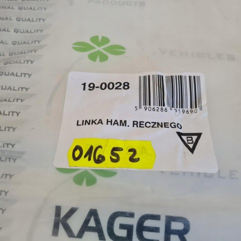 AUDI 100 LINKA HAMULCA RĘCZNEGO KAGER 19-0028 AUDI 100 LINKA HAMULCA RĘCZNEGO KAGER 19-0028