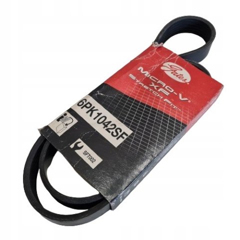 FORD FIESTA V FOCUS I II III FUSION PASEK KLINOWY GATES 6PK1042SF FORD FIESTA V FOCUS I II III FUSION PASEK KLINOWY GATES 6PK1042SF