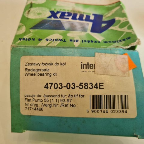 FIAT PUNTO 93-97 ŁOŻYSKO KOŁA 4MAX 4703-03-5834E FIAT PUNTO 93-97 ŁOŻYSKO KOŁA 4MAX 4703-03-5834E