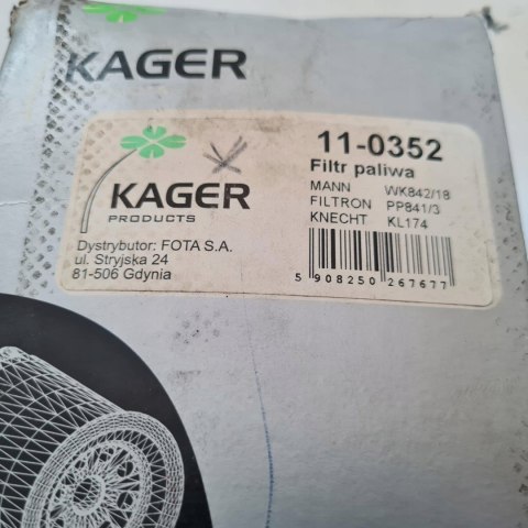 MERCEDES SPRINTER 00-06 FILTR PALIWA KAGER 11-0352 MERCEDES SPRINTER 00-06 FILTR PALIWA KAGER 11-0352