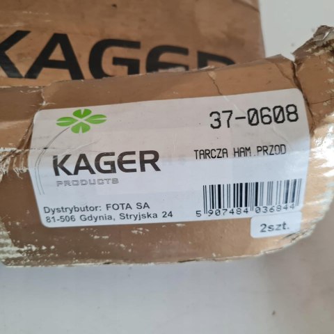 MITSUBISHI COLT III TARCZA HAMULCOWA KAGER 37-0608