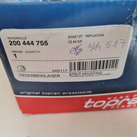 OPEL ASTRA F PODUSZKA AMORTYZATORA TOPRAN 200 444 755 OPEL ASTRA F PODUSZKA AMORTYZATORA TOPRAN 200 444 755