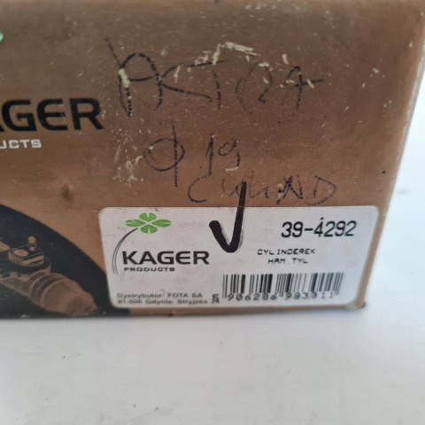 OPEL ASTRA F VECTRA A CYLINDEREK HAMULCOWY KAGER 39-4292 OPEL ASTRA F VECTRA A CYLINDEREK HAMULCOWY KAGER 39-4292