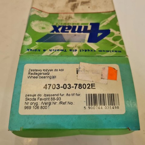 SKODA FAVORIT ŁOŻYSKO KOŁA 4MAX 4703-03-7802E SKODA FAVORIT ŁOŻYSKO KOŁA 4MAX 4703-03-7802E