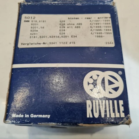 BMW SERIA 5 E28 E34 ŁOŻYSKO KOŁA RUVILLE 5012 BMW SERIA 5 E28 E34 ŁOŻYSKO KOŁA RUVILLE 5012