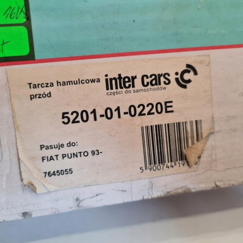 FIAT PUNTO 93- TARCZA HAMULCOWA KOMPLET 4MAX 5201-01-0220E FIAT PUNTO 93- TARCZA HAMULCOWA KOMPLET 4MAX 5201-01-0220E