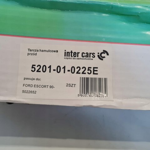 FORD ESCORT 90- TARCZA HAMULCOWA KOMPLET 4MAX 5201-01-0225E FORD ESCORT 90- TARCZA HAMULCOWA KOMPLET 4MAX 5201-01-0225E