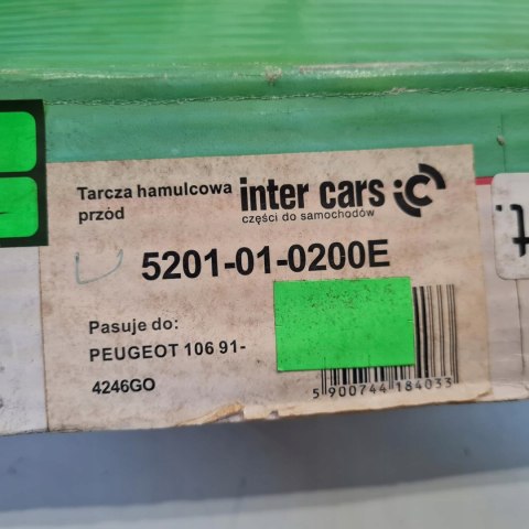 PEUGEOT 106 91- TARCZA HAMULCOWA KOMPLET 4MAX 5201-01-0200E PEUGEOT 106 91- TARCZA HAMULCOWA KOMPLET 4MAX 5201-01-0200E