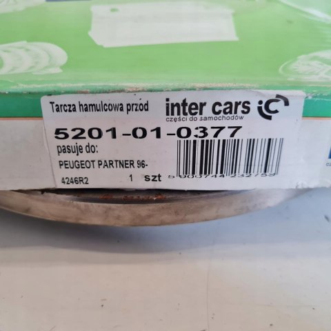 PEUGEOT PARTNER 96- TARCZA HAMULCOWA 4MAX 5201-01-0377 PEUGEOT PARTNER 96- TARCZA HAMULCOWA 4MAX 5201-01-0377