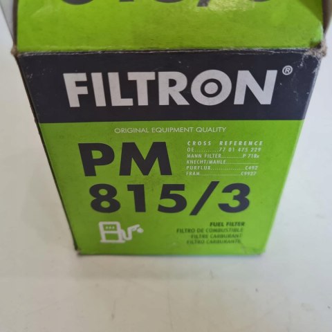 NISSAN OPEL RENAULT FILTR PALIWA FILTRON PM 815/3 NISSAN OPEL RENAULT FILTR PALIWA FILTRON PM 815/3