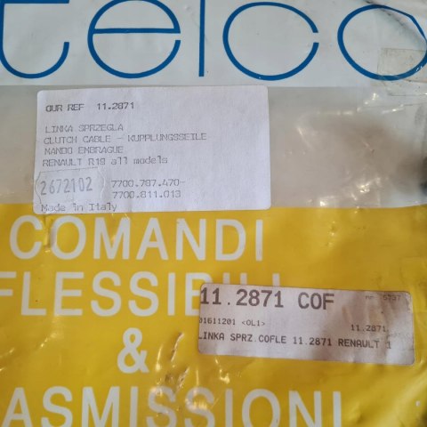 RENAULT 19 LINKA SPRZĘGŁA TELCO 11.2871 RENAULT 19 LINKA SPRZĘGŁA TELCO 11.2871