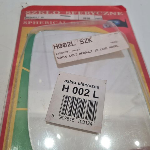 RENAULT 19 SZKŁO WKŁAD LUSTERKA LEWE H002L RENAULT 19 SZKŁO WKŁAD LUSTERKA LEWE H002L