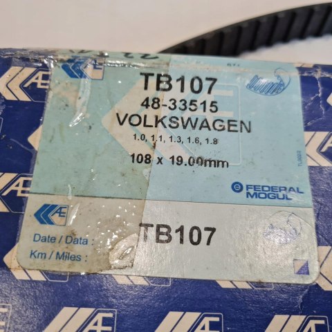 VOLKSWAGEN GOLF I POLO DERBY 1.0-1.8 PASEK ROZRZĄDU 108X19MM TB107 VOLKSWAGEN GOLF I POLO DERBY 1.0-1.8 PASEK ROZRZĄDU 108X19MM TB107