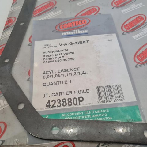 AUDI SEAT SKODA VOLKSWAGEN USZCZELKA MISKI OLEJU CORTECO 423880P AUDI SEAT SKODA VOLKSWAGEN USZCZELKA MISKI OLEJU CORTECO 423880P