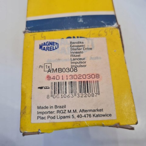 AUDI SEAT VOLKSWAGEN SKODA BENDIKS ROZRUSZNIKA MAGNETI MARELLI AMB0308 AUDI SEAT VOLKSWAGEN SKODA BENDIKS ROZRUSZNIKA MAGNETI MARELLI AMB0308