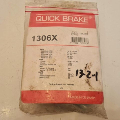 BMW E24 E28 E30 E32 E34 ZESTAW NAPRAWCZY ZACISKU QUICK BRAKE 1306X BMW E24 E28 E30 E32 E34 ZESTAW NAPRAWCZY ZACISKU QUICK BRAKE 1306X