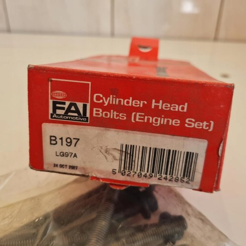 FIAT LANCIA ZASTAVA ZESTAW ŚRUB GŁOWICY CYLINDRÓW FAI B197 FIAT LANCIA ZASTAVA ZESTAW ŚRUB GŁOWICY CYLINDRÓW FAI B197
