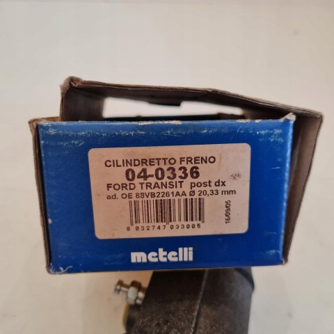 FORD TRANSIT CYLINDEREK HAMULCOWY METELLI 04-0336 FORD TRANSIT CYLINDEREK HAMULCOWY METELLI 04-0336
