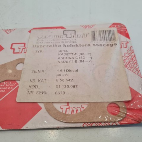 OPEL KADETT ASCONA 1.6D USZCZELKA KOLEKTORA SSĄCEGO TESNILA TMT 31130067