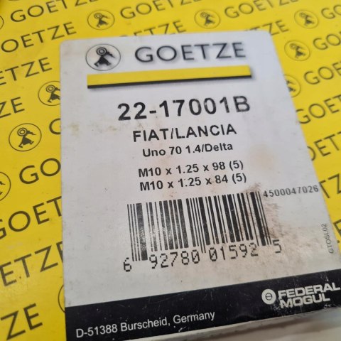 FIAT UNO LANCIA DELTA ŚRUBY GŁOWICY KOMPLET GOETZE 22-17001B FIAT UNO LANCIA DELTA ŚRUBY GŁOWICY KOMPLET GOETZE 22-17001B