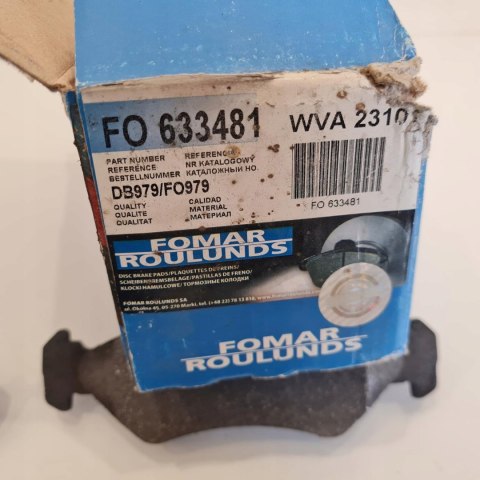 FORD FIESTA KA MAZDA 121 KLOCKI HAMULCOWE KOMPLET FOMAR FO 633481 FORD FIESTA KA MAZDA 121 KLOCKI HAMULCOWE KOMPLET FOMAR FO 633481