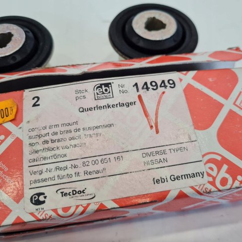 NISSAN RENAULT SILENTBLOCK TULEJA WAHACZA KOMPLET FEBI BILSTEIN 14949 NISSAN RENAULT SILENTBLOCK TULEJA WAHACZA KOMPLET FEBI BILSTEIN 14949