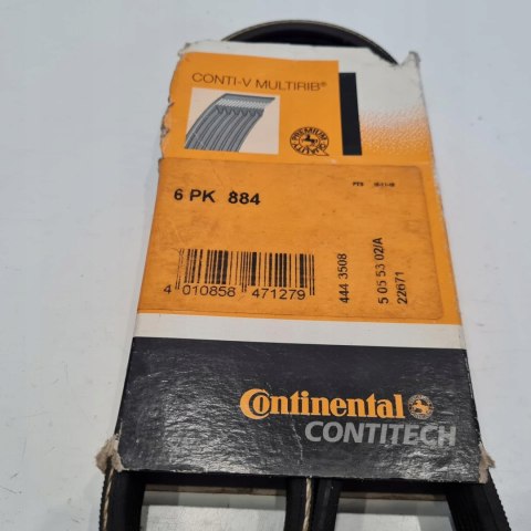 NISSAN TOYOTA CHEVROLET PASEK KLINOWY WIELOROWKOWY CONTINENTAL 6PK884 NISSAN TOYOTA CHEVROLET PASEK KLINOWY WIELOROWKOWY CONTINENTAL 6PK884