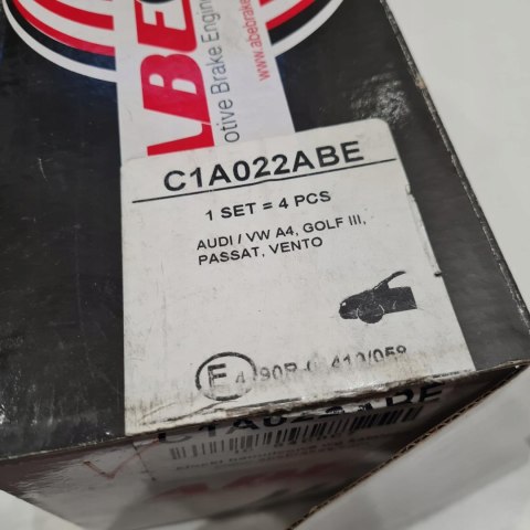 AUDI A4 B5 VW PASSAT B5 GOLF IV KLOCKI HAMULCOWE KOMPLET ABE C1A022ABE AUDI A4 B5 VW PASSAT B5 GOLF IV KLOCKI HAMULCOWE KOMPLET ABE C1A022ABE