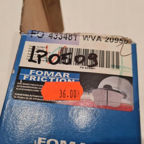 FIAT SEAT LANCIA KLOCKI HAMULCOWE KOMPLET FOMAR FO 433481 FIAT SEAT LANCIA KLOCKI HAMULCOWE KOMPLET FOMAR FO 433481