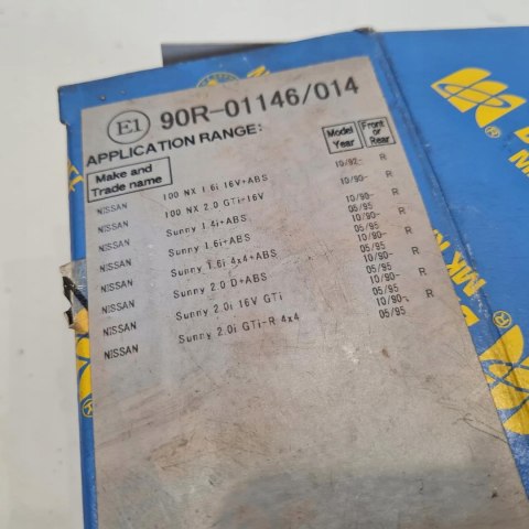 NISSAN SUNNY 100 NX KLOCKI HAMULCOWE KOMPLET KASHIYAMA C21034 NISSAN SUNNY 100 NX KLOCKI HAMULCOWE KOMPLET KASHIYAMA C21034