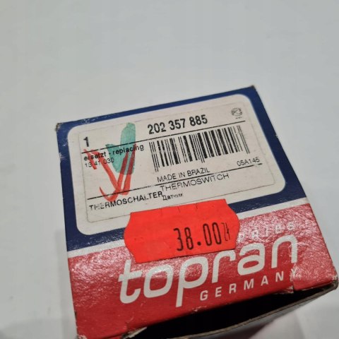OPEL ASTRA F COMBO CORSA B WŁĄCZNIK TERMICZNY WENTYLATORA TOPRAN 202357885 OPEL ASTRA F COMBO CORSA B WŁĄCZNIK TERMICZNY WENTYLATORA TOPRAN 202357885