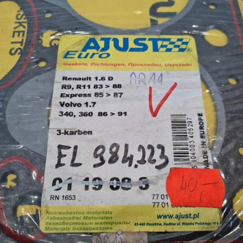 RENAULT 9 11 1.6D VOLVO 340 360 1.7 USZCZELKA GŁOWICY AJUST 0119083