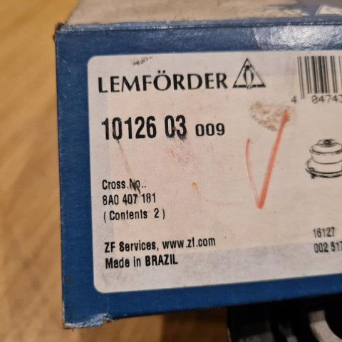 AUDI 80 B3 B4 VW PASSAT B2 SILENTBLOCK TULEJA WAHACZA LEMFORDER 10126 03 AUDI 80 B3 B4 VW PASSAT B2 SILENTBLOCK TULEJA WAHACZA LEMFORDER 10126 03