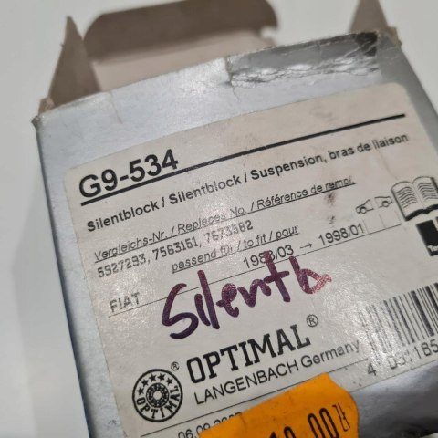 FIAT SEICENTO CINQUECENTO SILENTBLOCK TULEJA WAHACZA OPTIMAL G9-534 FIAT SEICENTO CINQUECENTO SILENTBLOCK TULEJA WAHACZA OPTIMAL G9-534