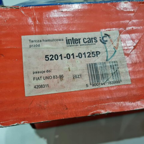 FIAT UNO 83-95 TARCZE HAMULCOWE KOMPLET 4MAX 5201-01-0125P FIAT UNO 83-95 TARCZE HAMULCOWE KOMPLET 4MAX 5201-01-0125P