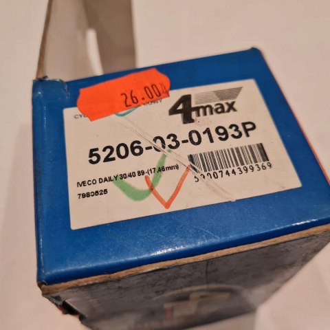 IVECO DAILY 89- CYLINDEREK HAMULCOWY 4MAX 5206-03-0193P IVECO DAILY 89- CYLINDEREK HAMULCOWY 4MAX 5206-03-0193P