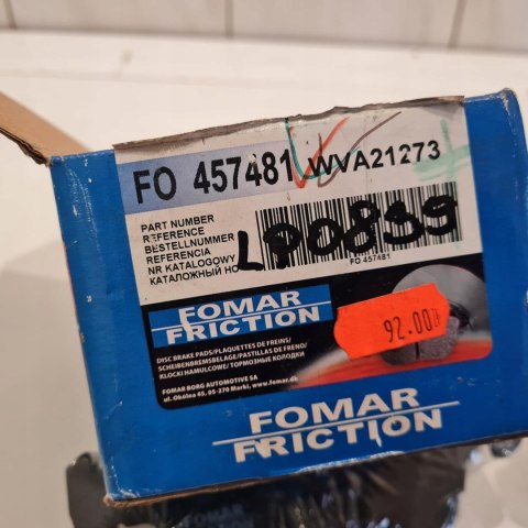 VOLVO 850 C70 S70 V70 KLOCKI HAMULCOWE KOMPLET FOMAR FO 457481 VOLVO 850 C70 S70 V70 KLOCKI HAMULCOWE KOMPLET FOMAR FO 457481