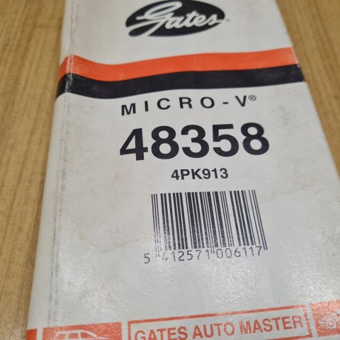 GATES MICRO-V 48358 4PK913 PASEK KLINOWY WIELOROWKOWY