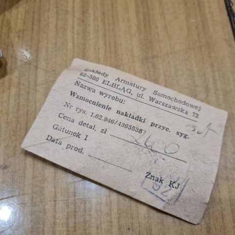 FIAT 125P FSO POLONEZ WZMOCNIENIE NAKŁADKI PRZYCISKU SYGNAŁU NOWE !