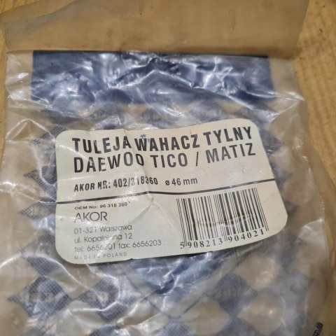 DAEWOO MATIZ TULEJA WAHACZA TYŁ SILENTBLOCK NOWA ! DAEWOO MATIZ TULEJA WAHACZA TYŁ SILENTBLOCK NOWA !