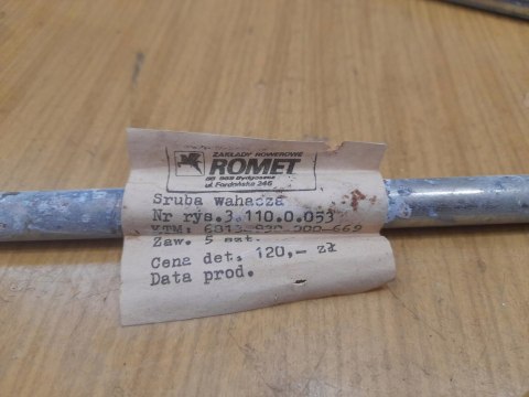 ROMET OGAR OŚ OŚKA ŚRUBA WAHACZA