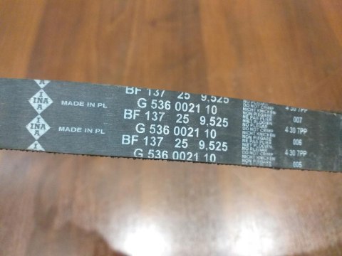 PASEK ROZRZĄDU INA 536002110 137X25 PASEK ROZRZĄDU INA 536002110 137X25
