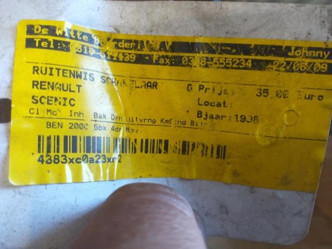 PRZEŁĄCZNIK WYCIERACZEK RENAULT SCENIC I FL PRZEŁĄCZNIK WYCIERACZEK RENAULT SCENIC I FL