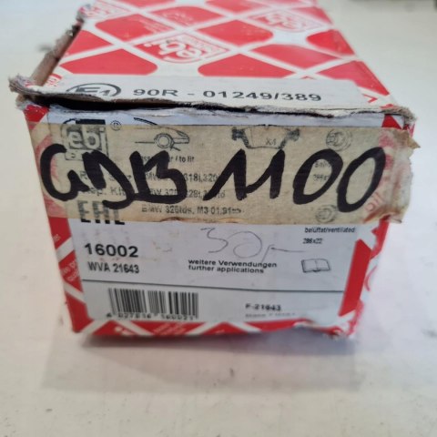 BMW 3 E36 KLOCKI HAMULCOWE KPL FEBI 16002